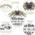 Dog Welcome Sign We Hope You Like Dogs Front Door Wreath Rustic Puppy Wooden Door Hanger with Greenery Paw Prints Bow for Dog Lovers Farmhouse Housewarming Gift Home Wall Art Decor 12 Inches (White)