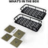 Shower Caddy Bath Shelf 2 Pack Rustproof Bathroom Organizer Adhesive Basket Storage No Drilling Wall Mounted Stainless Steel 2-in-1 Kitchen Spice Racks, Matte Black