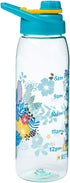 Silver Buffalo Disney Lilo and Stitch Tropical Refill Times Tritan Water Bottle, Screw Top Lid, 28 Ounces