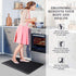 HappyTrends Kitchen Floor Mat Cushioned Anti-Fatigue Kitchen Rug,17.3"x 28",Thick Waterproof Non-Slip Kitchen Mats and Rugs Heavy Duty Ergonomic Comfort Rug for Kitchen,Floor,Office,Sink,Laundry,Black