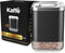 Kaffe Glass Storage Container. Coffee Canister - BPA Free Stainless Steel with Airtight Lid (8oz)