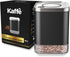 Kaffe Glass Storage Container. Coffee Canister - BPA Free Stainless Steel with Airtight Lid (8oz)