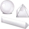 Hartop Clear K9 Crystal Ball Crystal Pyramid Crystal Triangular Prism with Microfiber Pouch Wiper Cloth for Photography Accessory and Art Decor
