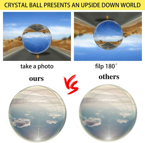 Hartop Clear K9 Crystal Ball Crystal Pyramid Crystal Triangular Prism with Microfiber Pouch Wiper Cloth for Photography Accessory and Art Decor
