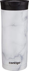 Contigo | Couture SNAPSEAL Vacuum-Insulated Travel Mug, 1 Count (Pack of 1), White Marble