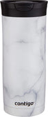 Contigo | Couture SNAPSEAL Vacuum-Insulated Travel Mug, 1 Count (Pack of 1), White Marble