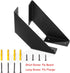 Iron 8 inch Shelf Brackets Flat Angle Curved Black Floating Industrial Shelves Support Brackets, Set of 2