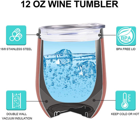 Inspirational Gifts for Women - Christmas, Motivational, Cheer Up, Cancer, Get Well Soon Gifts for Women, Friends - Sympathy Thinking of You Gift - Life is Tough but so are You - LEADO Wine Tumbler