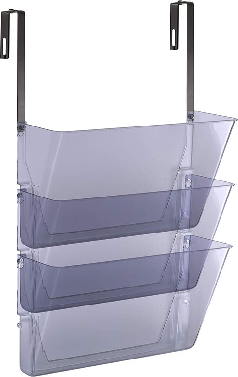 Officemate Wall File, Letter Size with Hanger Set, Clear, Comes in 3 Pack (21446)