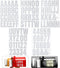 Reflective Capital Letters and Numbers Sticker Decal, Self Adhesive Mailbox Address Letters and Numbers 0-9, Waterproof and Fadeless for Bin, Window, Signs, Door, Cars (104 Pieces,2 Inch)