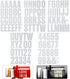Reflective Capital Letters and Numbers Sticker Decal, Self Adhesive Mailbox Address Letters and Numbers 0-9, Waterproof and Fadeless for Bin, Window, Signs, Door, Cars (104 Pieces,2 Inch)