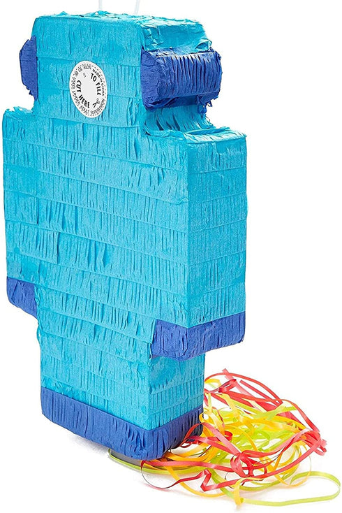 Robot Pinata, Kids Birthday Party Supplies (16.6 x 10.8 In)