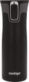 Contigo Autoseal West Loop Vacuum-Insulated Stainless Steel Travel Mug with Easy-Clean Lid, 20 Oz., Matte Black