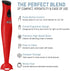 Elite Gourmet EHB-2425R Hand Blender Mixer, 150 W, Red