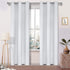 DWCN Blackout Curtains - Room Darkening Thermal Insulated Living Room and Bedroom Curtains 38 x 84 inches Long, Set of 2 Window Curtain Panels, Greyish White