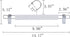 Amber Home 14.17" Solid White Wooden Pant Skirt Hangers 10 Pack, Bottom Hangers for Slacks Trousers Jeans with 2-Adjustable Anti-Rust Clips (White, 10 Pack)