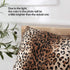 CARRIE HOME Soft Plush Leopard Print Faux Fur Lumbar Pillow Covers for Home Couch Sofa (Set of 2, 12x20 inch)