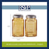RSVP International Retro Glass Salt & Pepper Shaker | Stainless Steel Lids |, 8 oz, Amber