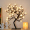 Brightdeco Lighted Cherry Blossom Tree 36 LED Plug in Artificial Bonsai Tree Ideal As Night Lights Perfect for Home Festival Halloween Thanksgiving Christmas Easter Wedding Party Warm White