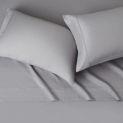 Amazon Basics Lightweight Super Soft Easy Care Microfiber Bed Sheet Set with 14" Deep Pockets - Queen, Dark Gray