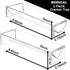 Clear Cracker Serving Tray, Set of 2, Plastic Food Serving Trays Server Holder, Cracker Appetizer Serving Platter for Party (Round & Square)