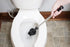 ToiletShroom Revolutionary Plunger, Squeegee, Clog Remover, Drain Cleaner, Bathroom Toilet Dredge Tool, Stainless Steel Handle with Caddy Holder, Оne Расk, Black