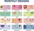 2022 Desk Calendar by AT-A-GLANCE, Monthly Desk Pad, 21-3/4" x 17", Standard, Paper Flowers (5035)