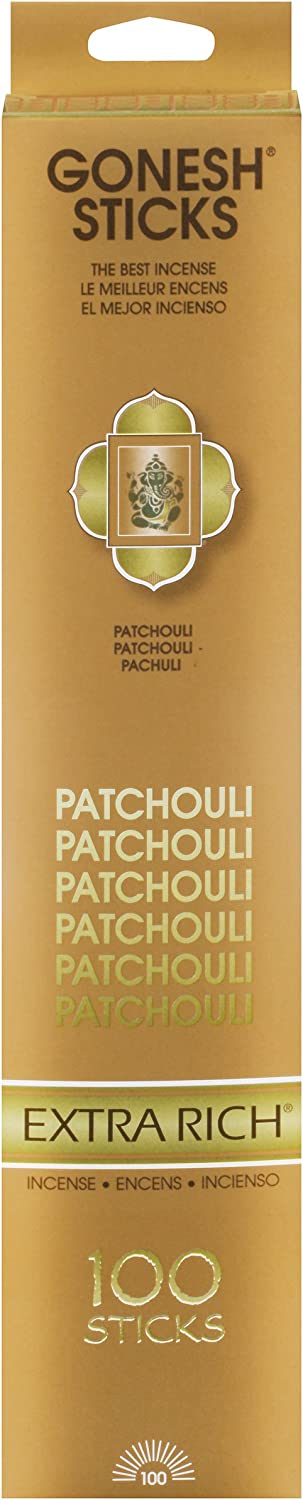 Gonesh Extra Rich Patchouli Incense - 100 Sticks