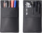 Pocket Protector, Leather Pen Pouch Holder Organizer, for Shirts Lab Coats, Hold 5 Pens, Designed to Keep Pens Inside When Bend Down. No Breaking of Pen Clip. Thick PU Leather, Black, 2 Per Pack.