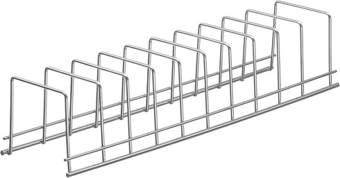 iPEGTOP Roll Up Dish Drying Rack with 304 Stainless Steel Plates Holder Pot Lid Organizer, Over the Sink Kitchen Foldable Multipurpose Dish Drainer Rack for Fruits Vegetable,16.9" x 12.6"
