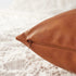 RutherCraft Pack of 2 Thick Faux Leather Throw Pillow Covers,Square Modern Decorative Throw Pillow Case for Farmhouse Sofa Couch Bed Car,18x18 Brown