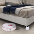 aspeike 4 Inch Round Bed and Furniture Risers, 4 Pieces Plastic Bed Lifts, Lifts Up to 1760 LBs, Durable and Stable, Bed Couch Sofa Chair Desk or Table Risers (White)