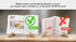 ReBL Cook Book Stand - Recipe Book Holder Display Stand - Natural Wood Cookbook Stand - Fits Thick Cookbooks & Textbooks - Display Stand Read Recipes Hands Free - Recipe Book Holder Stand for Kitchen
