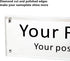 IEEK Acrylic Desk Name Plate for Office,Clear Acrylic Block Nameplate Double Sided Desk Name Plate Holder Business Desk Sign Holder, DIY Your Personalized Name for Desk,2.5x10 Inch
