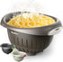 European Made Colander/Strainer, Heavy Duty Deep for Draining Pasta, Lettuce, Vegetables and Fruit, Dishwasher Safe, Mocha