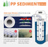 iSpring 10"x2.5" Multi-Layer PP FP120X2 Universal Sediment Filter Cartridges 20 micron 2-Pack White