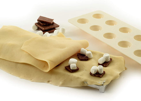 Norpro Jumbo Ravioli Maker with Press, 12.25" x 5.125" x 1", White