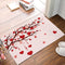 ALAGEO Valentine's Day Doormat Love Heart Tree Entrance Mat Pink Red Romantic Love Happy Valentine's Day Decorative Floor Mat Non Slip Washable Welcome Mats for Home Decoration 18"x30"