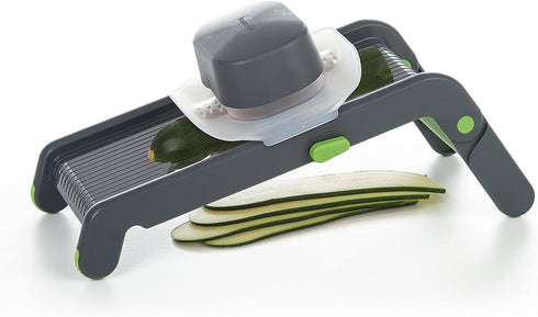 Prepworks by Progressive Compact Mandoline, Features Slice, Julienne and Spiral Cuts and 3 Thicknesses Thin, Medium and Thick, Noodle, Ribbon, Food Slicer, Vegetable Slice