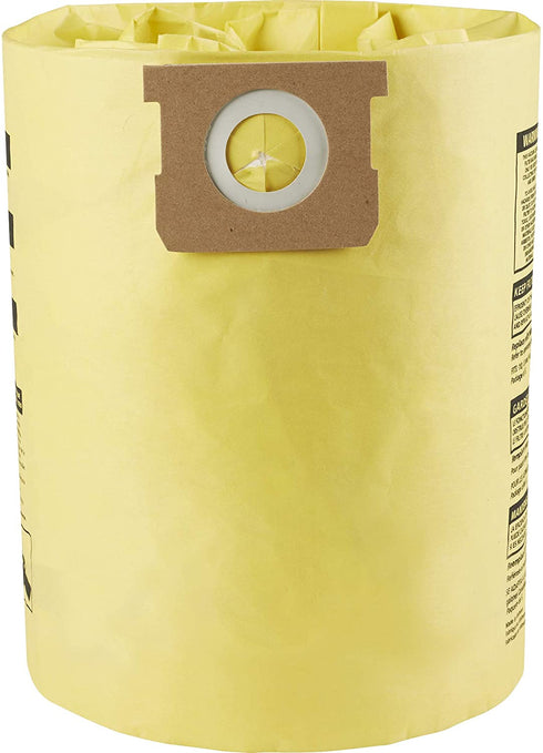Shop-Vac 9067233, High-Efficiency Disposable Collection Filter Bags, Fits 10-14 Gallon Tanks, (2-Pack)