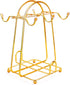 Stainless Steel Wire Rack Display Stand Service for Tea Cups,Bracket,Gold metal stand for coffee cups and saucers.¦