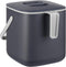 Litem Food Waste Basket Bin a countertop Bucket with Extra Long Handles for Your conveniences 0.68 Gallons (2.6L) (Dark Gray)