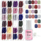 24 Packs (576 Pcs) Matte Short Press on Nails, Acrylic Short False Nails Full Cover Set Artificial Nails Fake Solid Color with Glue for Women