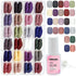 24 Packs (576 Pcs) Matte Short Press on Nails, Acrylic Short False Nails Full Cover Set Artificial Nails Fake Solid Color with Glue for Women
