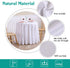 Surmente Table Cloth Polyester 132 Inch Round Tablecloth for Kitchen Dinning Party Wedding Rectangular Tabletop Buffet Decoration (White)