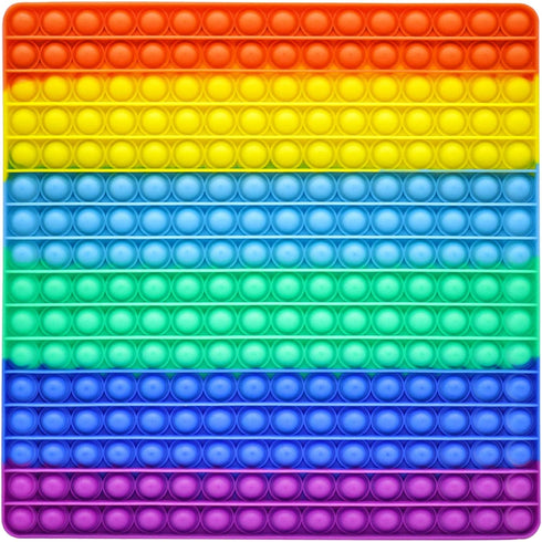 J.Y.Memorize Extra Large Pop 256 Bubbles Fidget, Biggest Pop World Largest Pop 400 200 1000 2000 Bubbles, Square Super Pop Big Popping Popper Poppet Fidget Grande Massive Pop XL 12 inch Pop 30cm