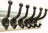 Rustic Brown Cast Iron Hooks,Antique Old Shabby Chic Cast Iron Hooks, Wall Mounted Hooks (Set of 6) Ymaiss Vintage Inspired Coats, Bags, Hats, Towels,Matching Screws Included