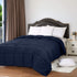 Utopia Bedding All Season 250 GSM Comforter - Soft Down Alternative Comforter - Plush Siliconized Fiberfill Duvet Insert - Box Stitched (King/Cal King, Navy)