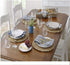 WENFOME 4 Pack Round Woven Placemats - 11.8inch Natural Wicker Placemats, Water Hyacinth Straw Braided Tablemats, Rattan Tablemats Rustic Chargers Weave Placemats for Dining Table