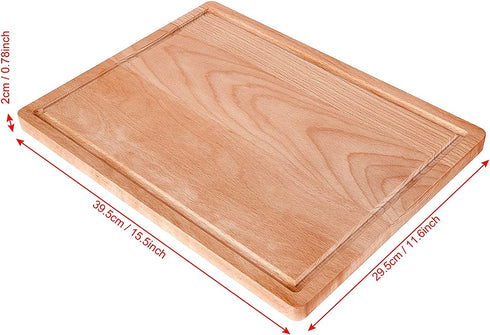 51th Birthday Gift Large Wooden Chopping Board with Laser-Engraved Back in 1971 Newspaper Poster, Party Decorations Supplies